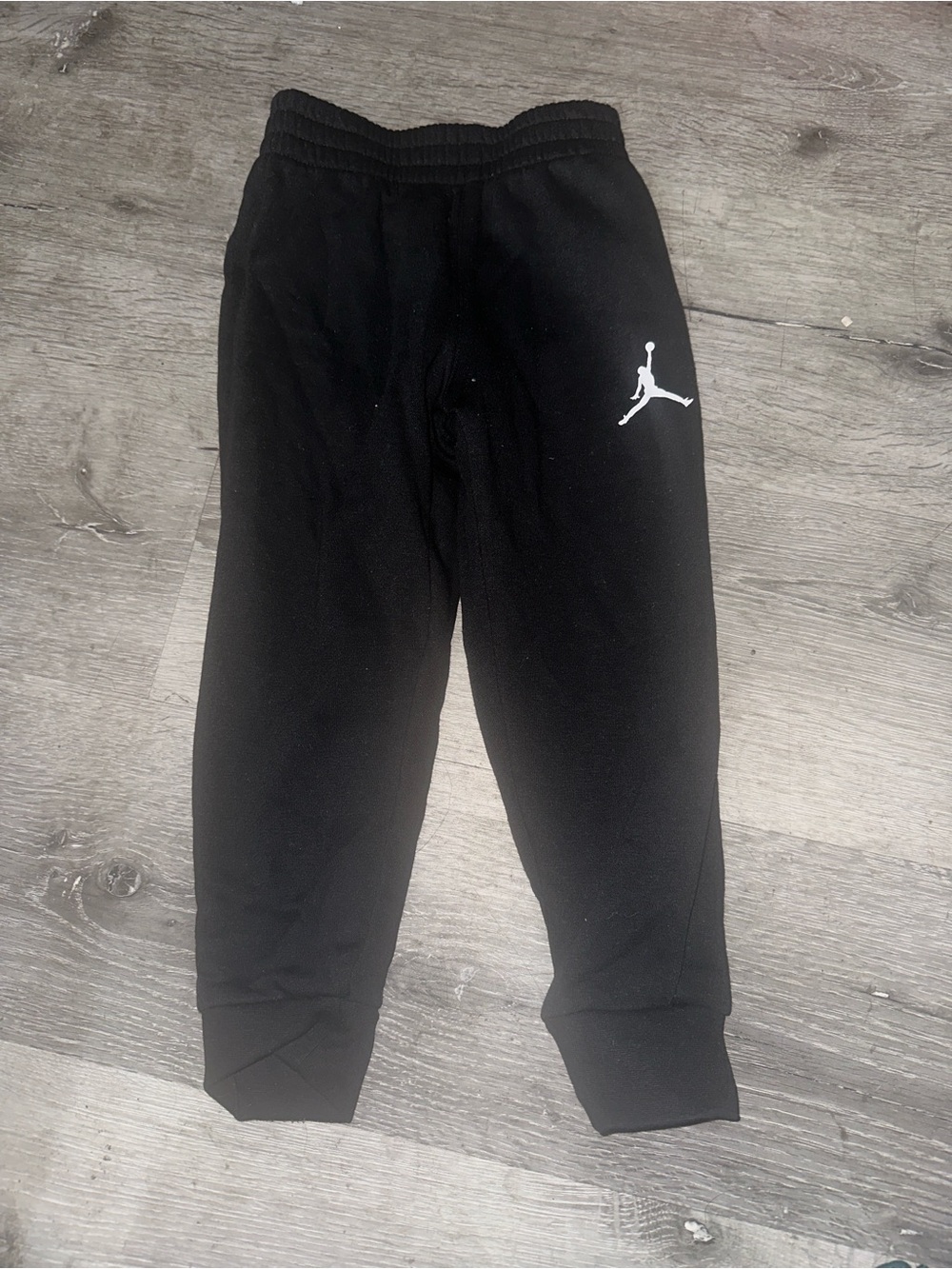 Jordan Black Kids' Joggers with White Jumpman